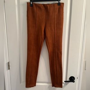 NWOT Womens Anthropologie camel color skinny tight leggings pants size 29